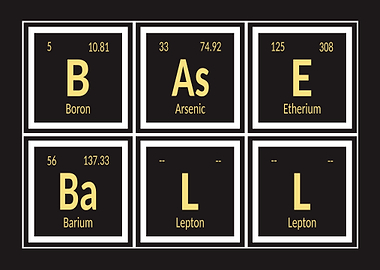 Baseball Periodic Table