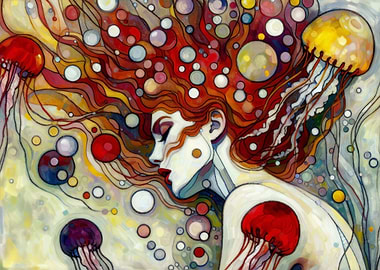 Mermaid Abstract Art