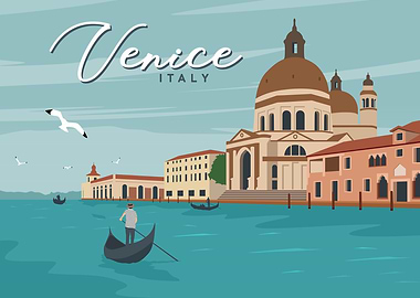 city river of venice italy