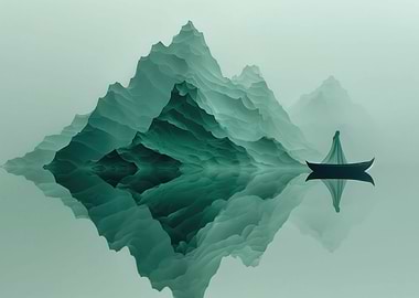 Boat mountain asian mini