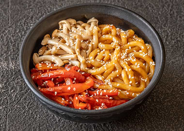 Udon noodles bowl