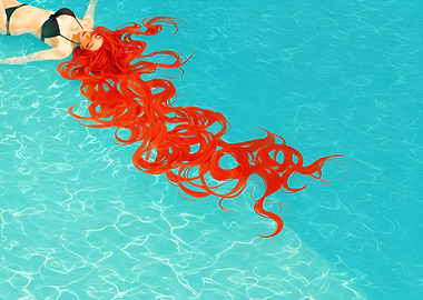 Sexy Redhead Model Sun Hot