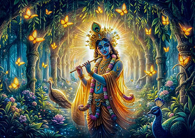 Krishna Playing Flute