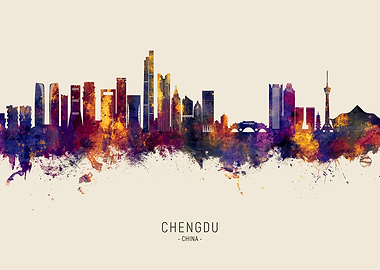 Chengdu Skyline China