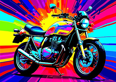 Honda CBX wpap pop art