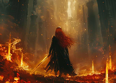 The Fiery Swordswoman