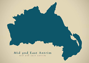 Mid and East Antrim Map