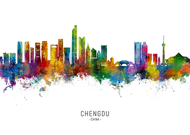 Chengdu Skyline China