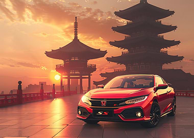 A Honda Civic Si japan