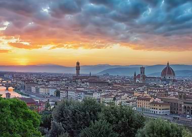 Sunset in Florence