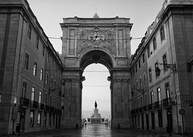 Rua Augusta Arch In Lisbon