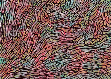 Growing abstract painting