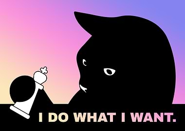 Black Cat King Chess