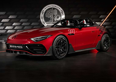 Concept red mercedes