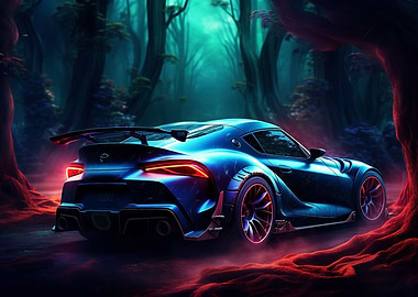 Sport car Toyota Supra