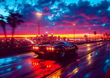 LA Night Drive 1986
