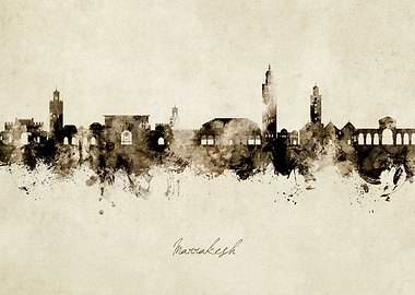 Marrakesh Skyline Morocco