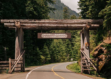 Mt Rainier Park Entrance