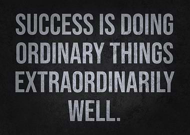 Success vs Extraordinary