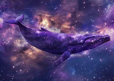Space Nebula Whale