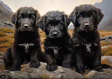 Newfoundland dog puppies