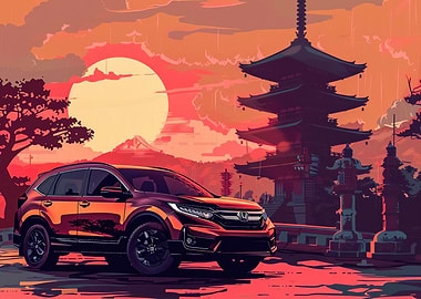 A Honda CRV japanese styl