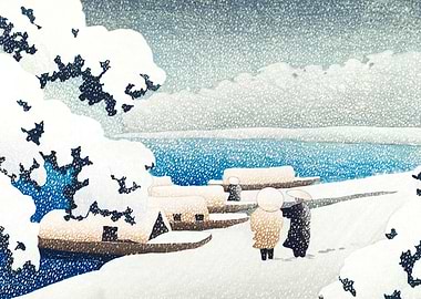 Hashidate in the Snow