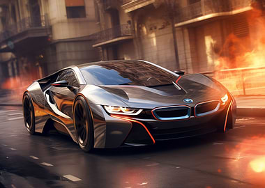 BMW i8 Eco electric car