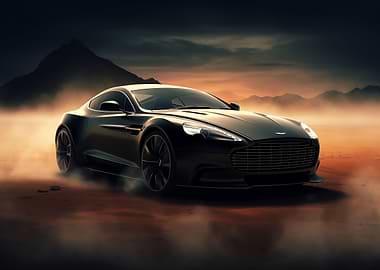 Aston Martin supercar art