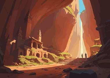High Fantasy Cliff Canyon
