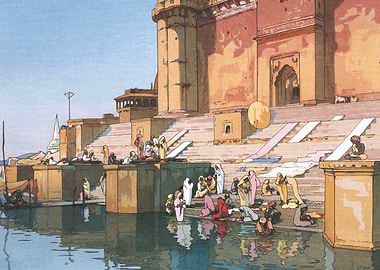 Ghat in Benares