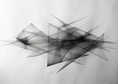 Black White Abstract Art