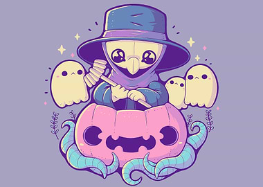 Cute Plague Doctor Pumpkin