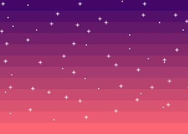 Pixel art night sky stars