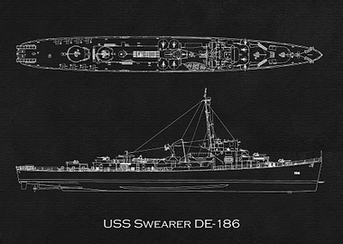 USS Swearer DE186