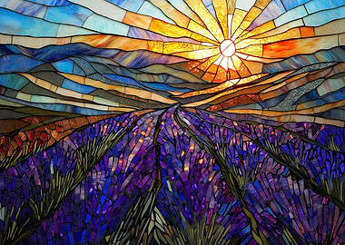 Lavender Sunrise Mosaic