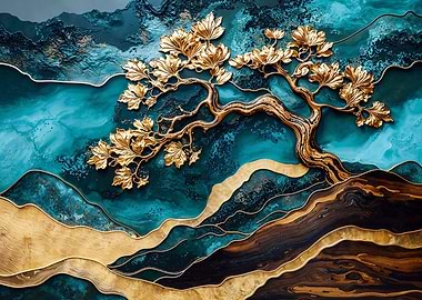 Serene Tree Wood Art