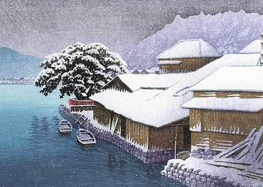 Evening Snow at Ishinomaki