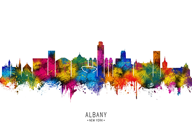 Albany New York Skyline