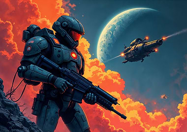 Gaming space Soldier Armor