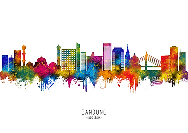 Bandung Indonesia Skyline