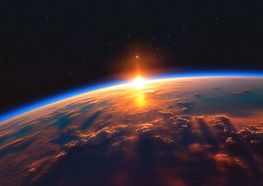 Space Earth Sunrise
