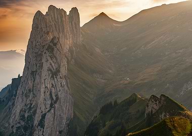 Swiss Mountain Sunset