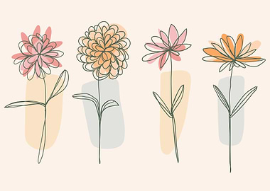 Hand Drawn Flowers