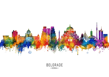 Belgrade Serbia Skyline