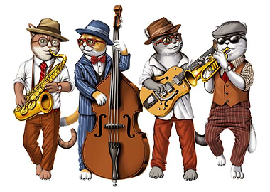 Cat Jazz Musicians
