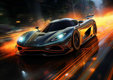 Koenigsegg Agera in motion