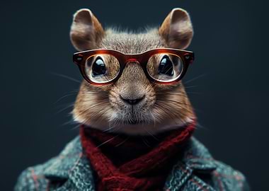 Stylish chipmunk Animal