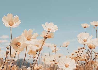 Chamomile Flowers Field