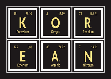 Korean Periodic Table